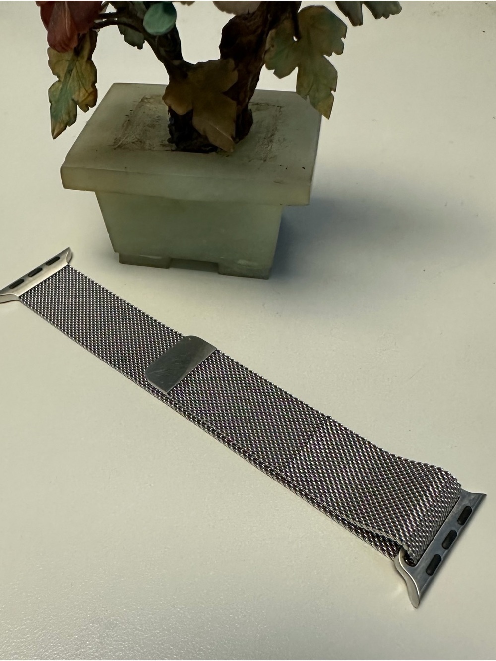 Stainless Mesh Milanese Apple Watch Band - Silver 41mm